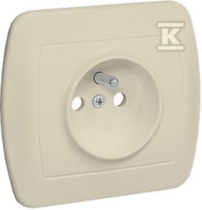Simon Chord Enkeltstik med skærme 16A, 250V beige AGZ
