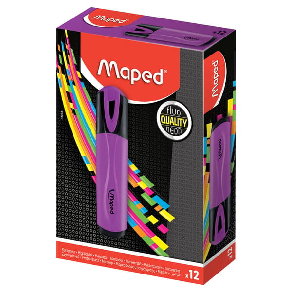 ÖVERSTRECKNINGSPENNA MAPED FLUO PEPS, LILA