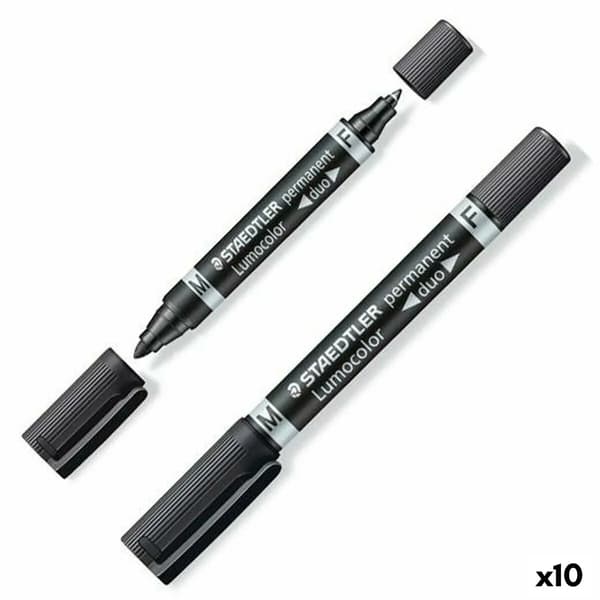 Permanent marker Staedtler Lumocolor 348-9 Sort (10 enheder)