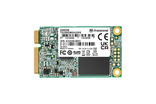 Transcend SSD MSA220S 256GB mSATA SATA III 3D TLC