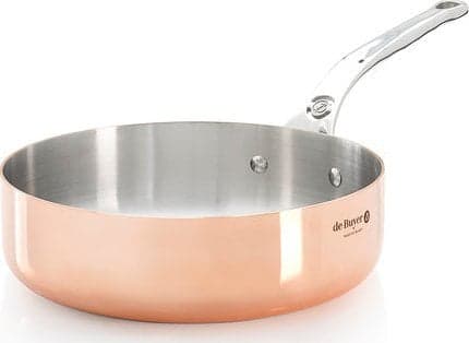 De Buyer Prima Matera Sauteuse kobber/stål. 20 cm lige ind.