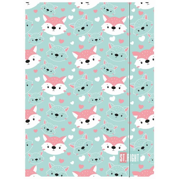 Salkku kuminauhalla A4 300g/m2 Lovely Fox mkmo St.Right