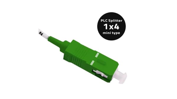 Qoltec Splitter 1x4 | SC/APC - SC/APC | G.657A | Singlemode | 0.9 mm