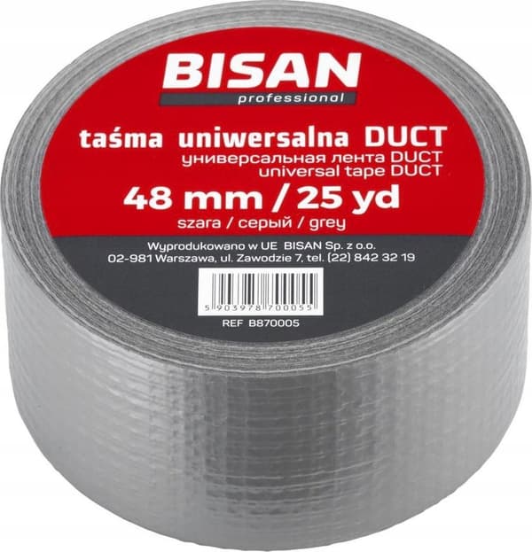 Bisan Bisan universal silvertejp 48mm/50yd, grå B870006