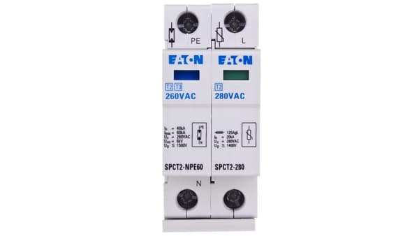 Bake stop C Tyyppi 2 2P 20kA SPCT2-280-1+NPE 167619