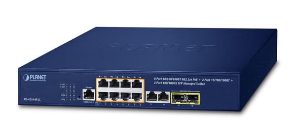 PLANET IPv4/IPv6, 8-Port Managed Admin