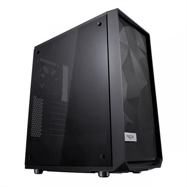 Fractal Design Meshify C Blackout Härdat Glas 2.5/3.5 enhetskapacitet uATX/ATX/ITX