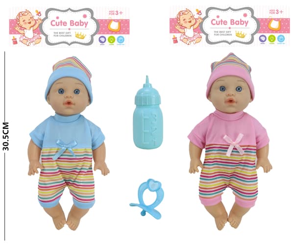 BABYDOLL MED GLANSIGA TILLBEHÖR