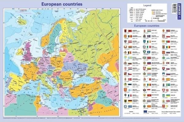 Skrivebordsunderlag Europa