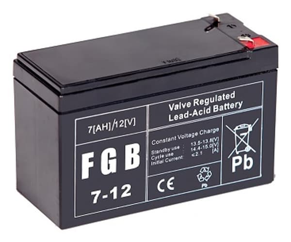 BATTERI 12V 7AH VRLA FGB7-12 EMU