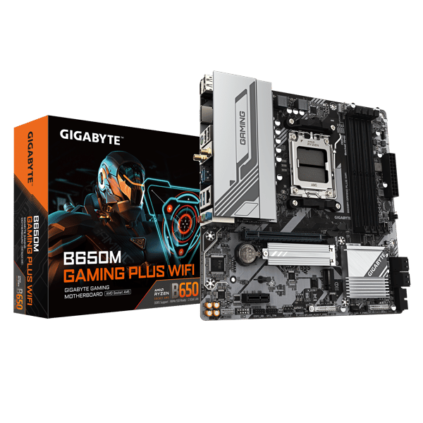 Gigabyte B650M GAMING PLUS WIFI - 1.X - bundkort - micro ATX - Socket AM5 - AMD B650