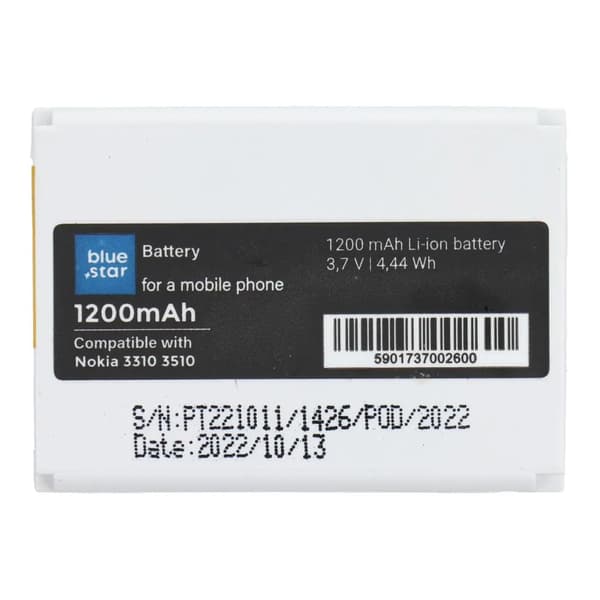 BLUE STAR batteri til NOKIA 3310 / 3510 1200 mAh