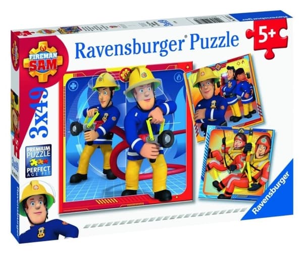 Ravensburger Palapeli 3x49 Palomies Yksin pelastamaan!