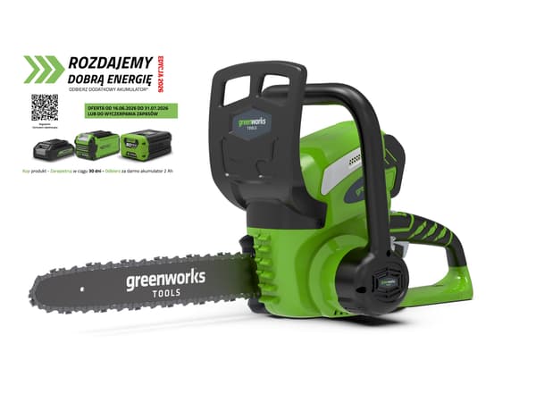Moottorisaha Greenworks G40CS30II 40 V 30 cm
