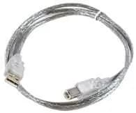 MicroConnect USB2.0 A-B 5m M-M, Transparent 100 stk/kasse