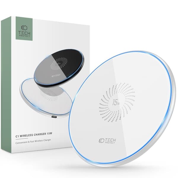 QI15W-C1 Trådløs Oplader 15W Hvid