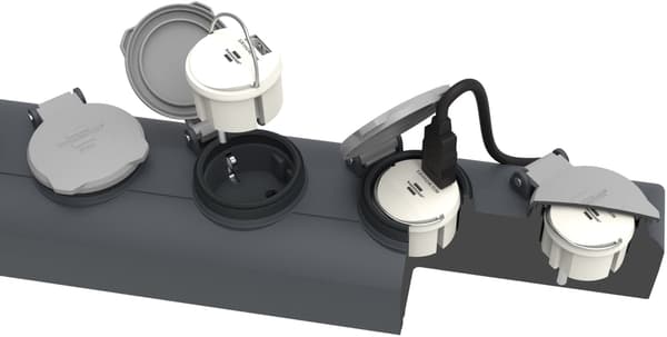 Brennenstuhl Schuko stikdåse med USB 2.4