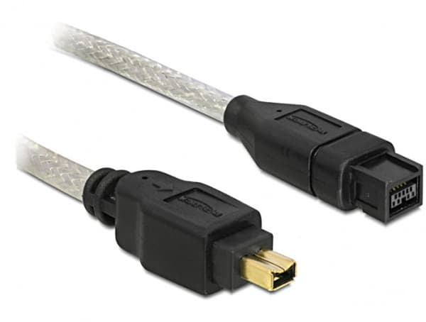 Delock Firewire 9-pin - Firewire 4-pin, 1m, Vit (82588)