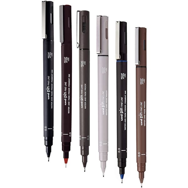 Professionell fineliner UNI PIN-200 röd