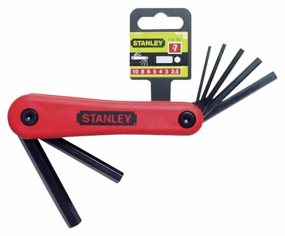 Stanley sekskantet multifunktions unbrakonøgle sæt 1,5-6 mm 7 stk. (69-262)