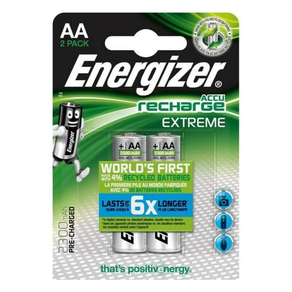 Genopladelige batterier Energizer HR6 BL2 2300mAh (2 stk)