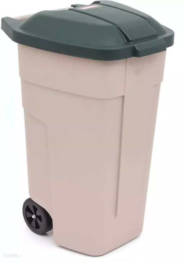Curver Avfallskärl 110l Beige/Grön