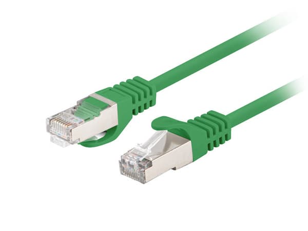 PATCH CORD CAT.6 FTP 0.25M GRØN FLUKE BESTÅET LANBERG