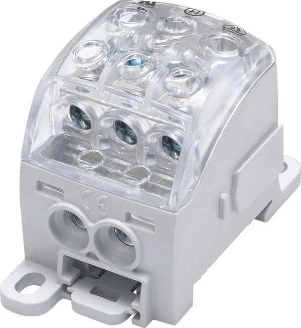 Fordelerblok - universal Al/Cu SUB 220 (82060) SIMBLOCK grå 81650002