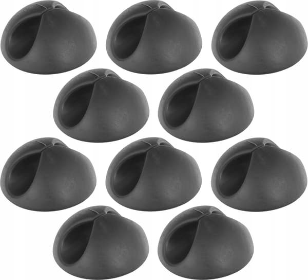 Kabelorganisator/clips — sæt med 10 stk (28x28mm) (314)