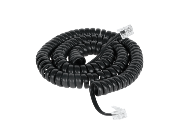 Telefonkabel med chip 4m Sort (TEL0032A-4,2)