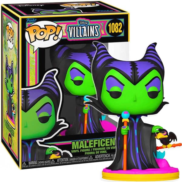 POP figur Disney Skurke Maleficent Black Light Eksklusiv