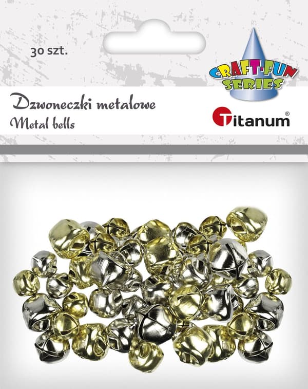 Metallikellot 8/10/12mm kulta, hopea 30kpl