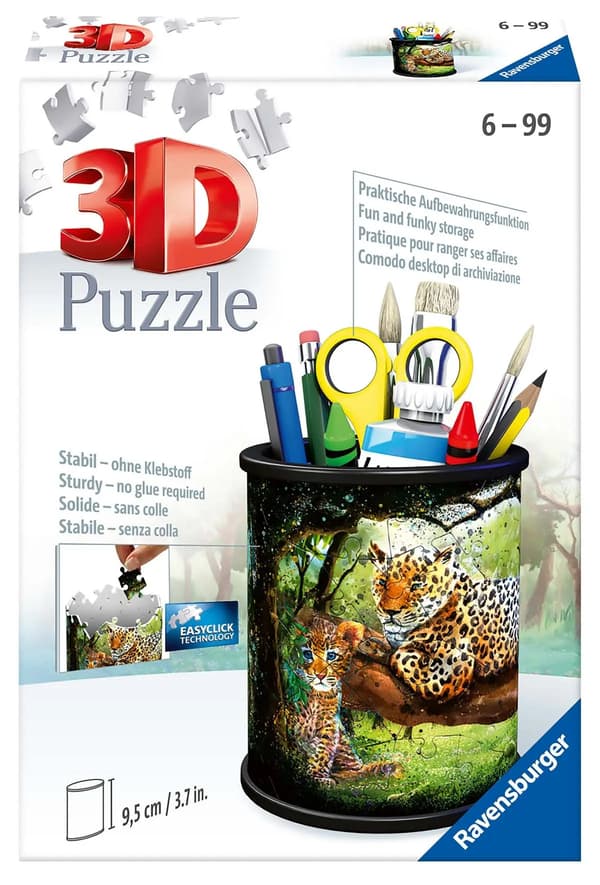 3D Pussel 54 Verktygslåda: Vilda djur