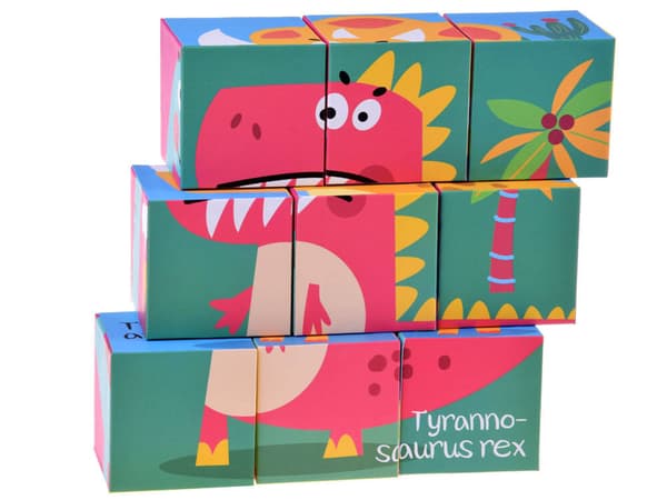 Suuret palikat Dinosaurs-palapeli 6 kuvaa ZA 4729