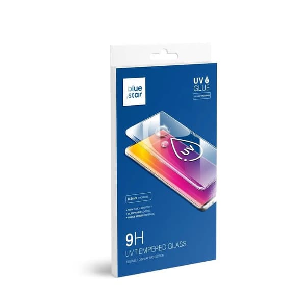 Blue Star UV 3D hærdet glas - til Samsung Galaxy S9