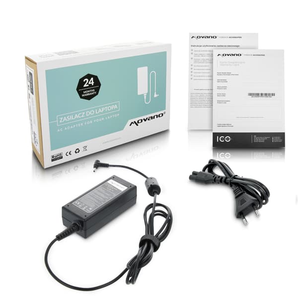 Movano 19v 2.1a (2.5x0.7) 40W virtalähde Asukselle