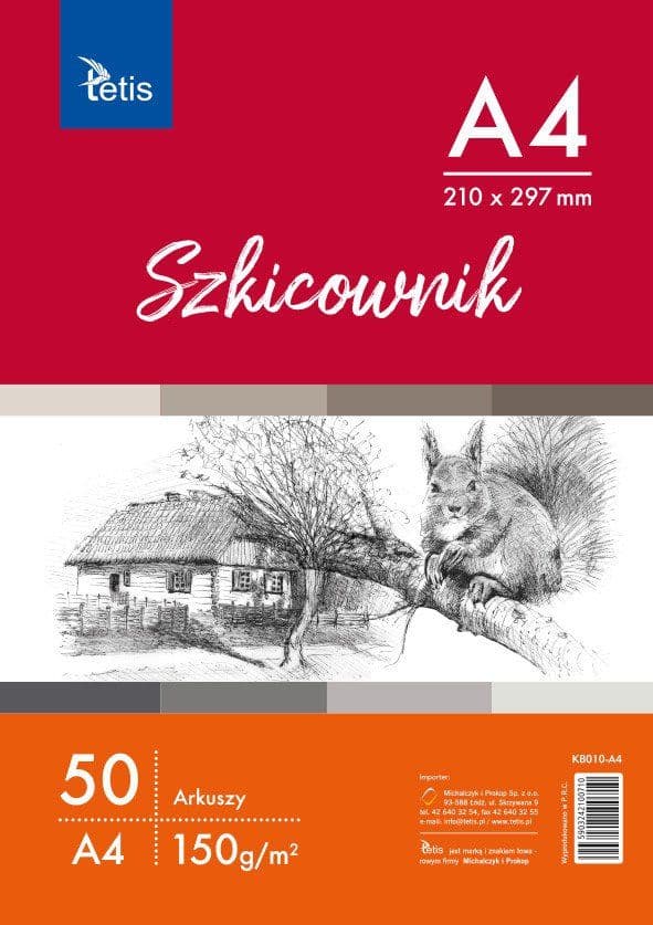 Skitsbog A4 50 ark KB010-A4