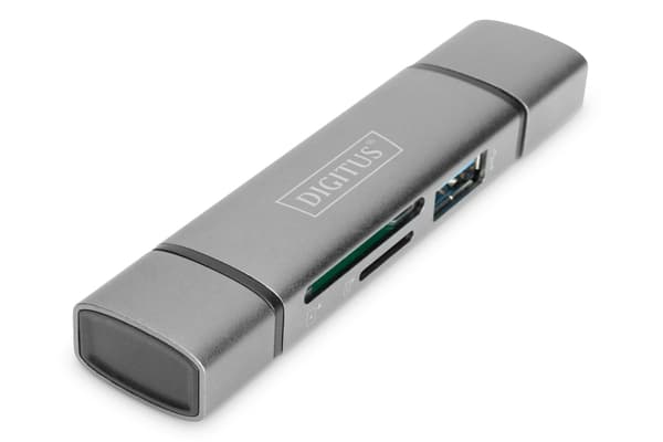 DIGITUS kortläsare DA-70886 - USB 3.0 / USB-C