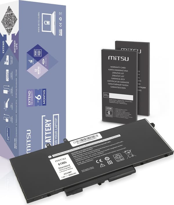 Mitsu-batteri til Dell Latitude 5400, 5500, 5510