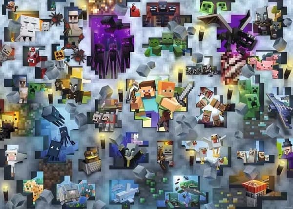 Puslespil 1000 Udfordring. Minecraft