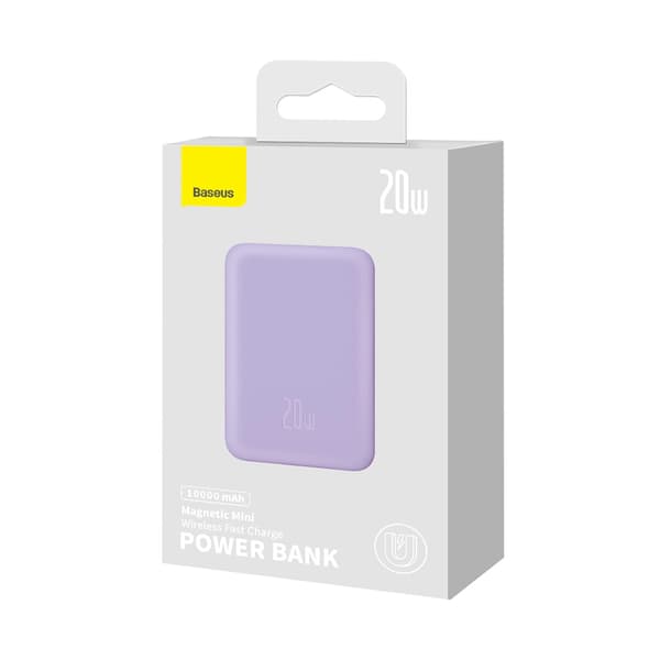 Powerbank Baseus Magnetic Mini 20W 10000mAh Lilla