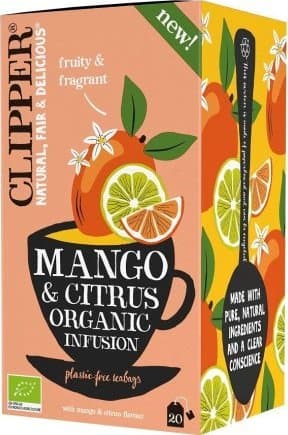 Clipper Clipper - Mango & Citrus ekologisk infusion - Te 20 påsar