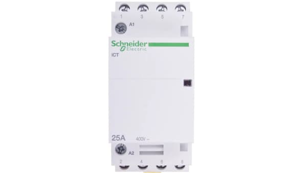 Schneider Modulær Kontaktor 25A 4S 0B 24V AC iCT (A9C20134)