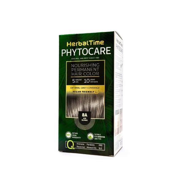 HERBAL TIME Phytocare Naturlig hårfärg 8A Askblond