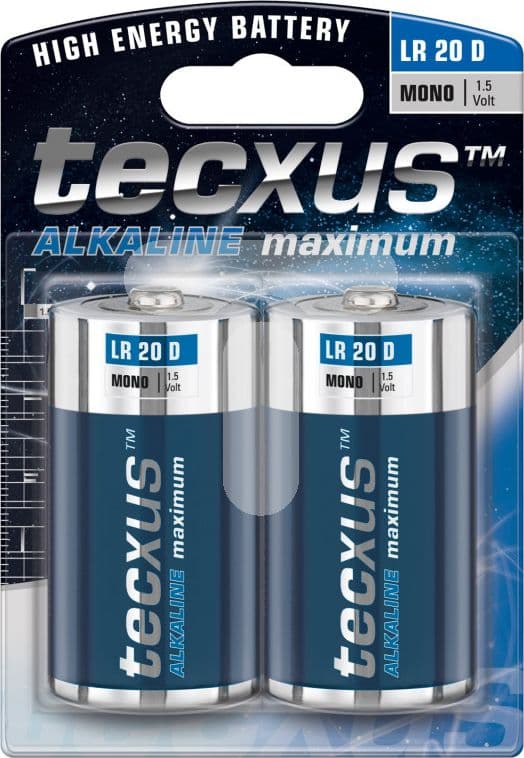 tecxus Mono LR 20 D batteri - 2 x D