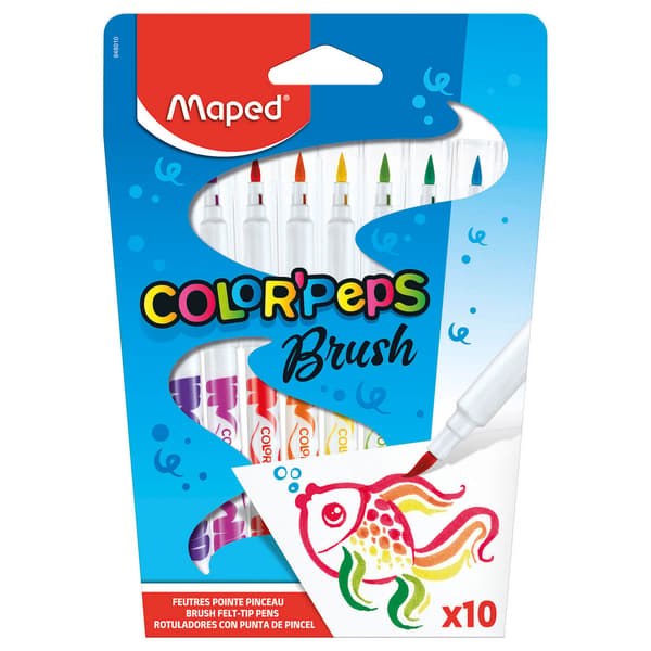 Colorpeps Brush tuschpenne 10 farver