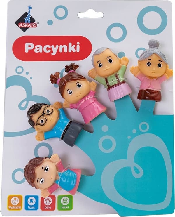 Familie fingerdukker