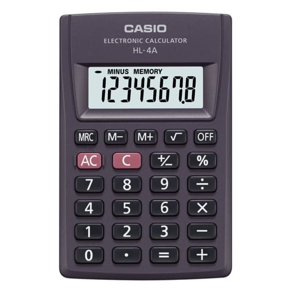 Miniräknare Casio HL-4A-S