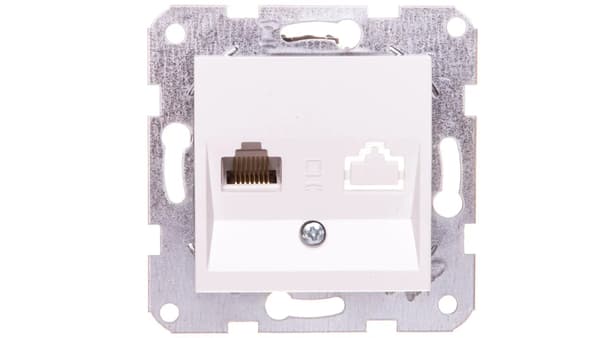 Viko KARRE Computerstik enkelt RJ45 kat 5e hvid (90963632)