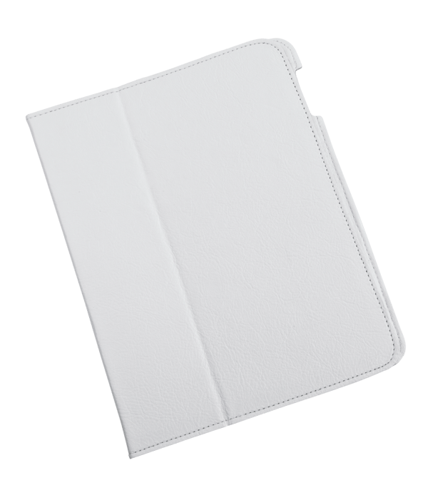 Quer-tablettikotelo, omistettu Apple iPad 3:lle, nahkaa, valkoinen